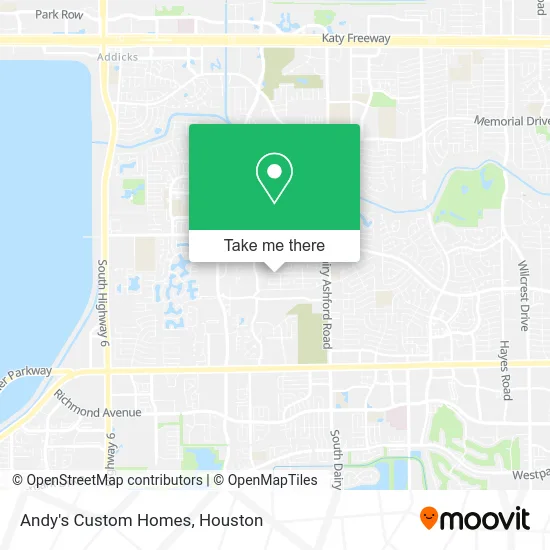 Andy's Custom Homes map