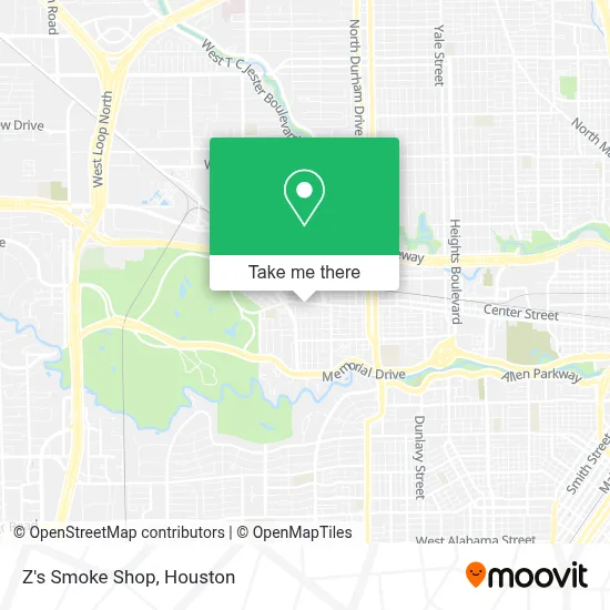 Z's Smoke Shop map