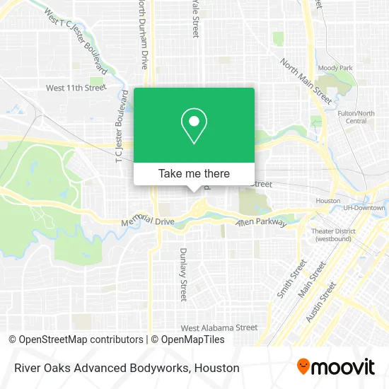 River Oaks Advanced Bodyworks map