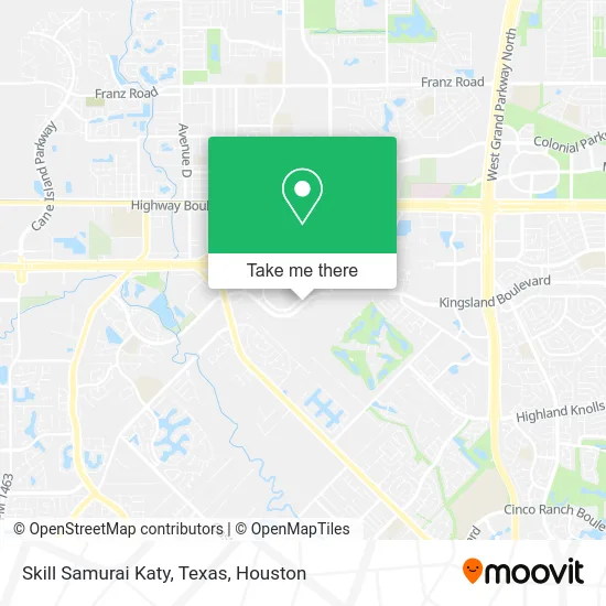 Skill Samurai Katy, Texas map