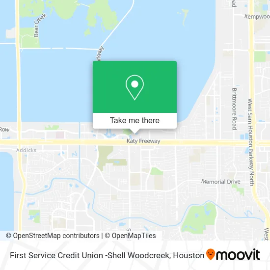 First Service Credit Union -Shell Woodcreek map