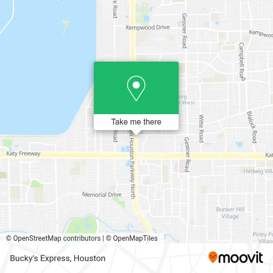 Bucky's Express map