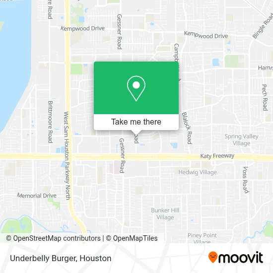 Underbelly Burger map