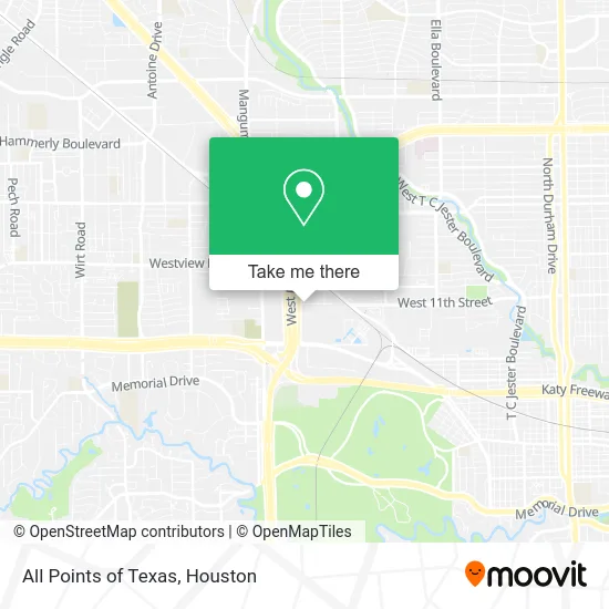 All Points of Texas map