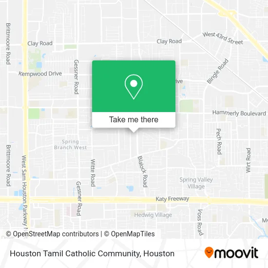 Houston Tamil Catholic Community map