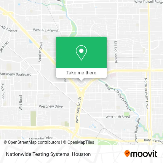 Nationwide Testing Systems map
