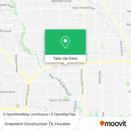 Greentech Construction TX map