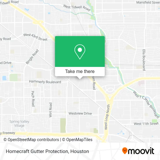 Mapa de Homecraft Gutter Protection