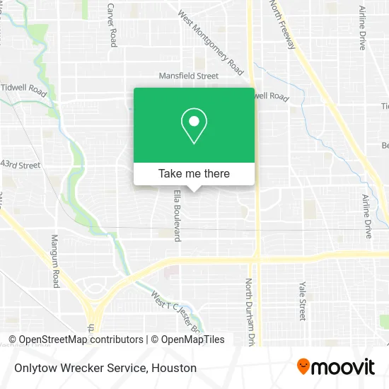 Onlytow Wrecker Service map