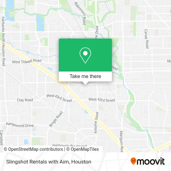 Slingshot Rentals with Aim map