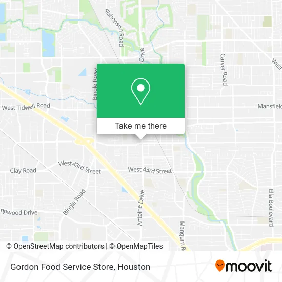 Mapa de Gordon Food Service Store