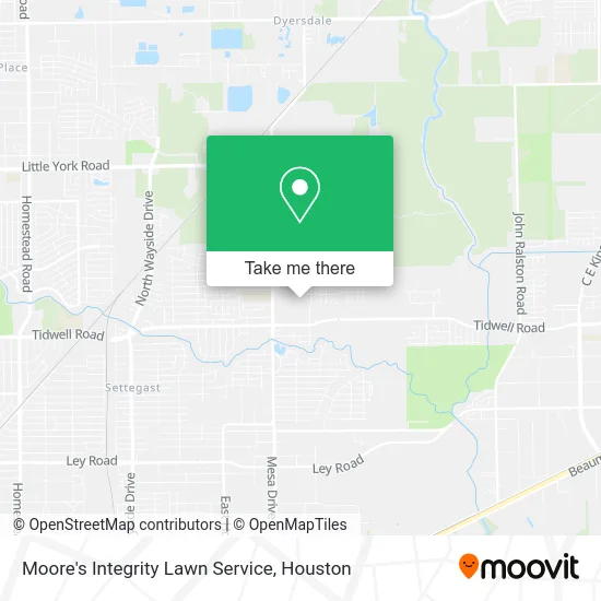 Moore's Integrity Lawn Service map