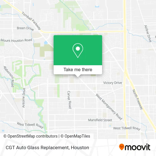 CGT Auto Glass Replacement map
