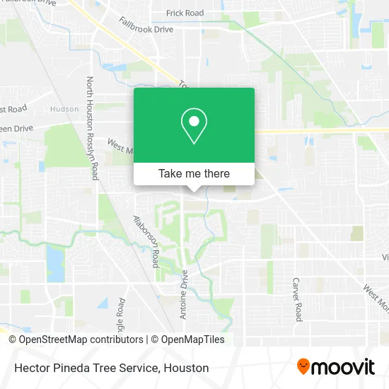 Hector Pineda Tree Service map