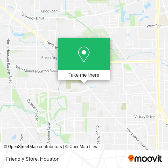 Friendly Store map
