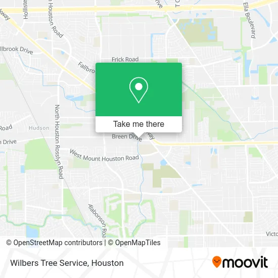 Wilbers Tree Service map