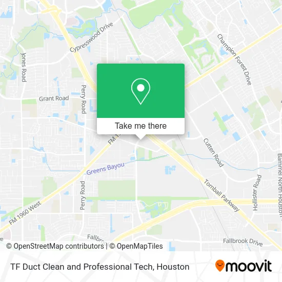 TF Duct Clean and Professional Tech map