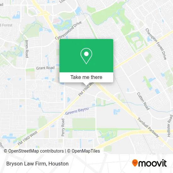 Bryson Law Firm map