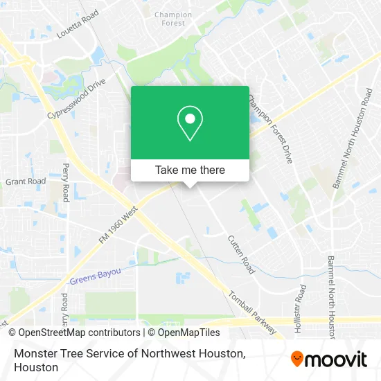 Monster Tree Service of Northwest Houston map
