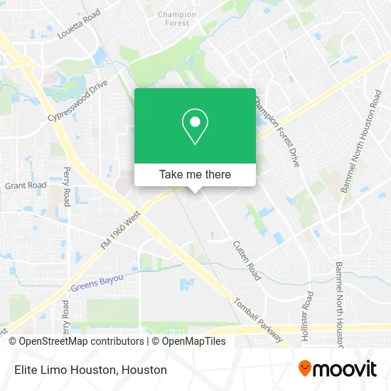 Elite Limo Houston map