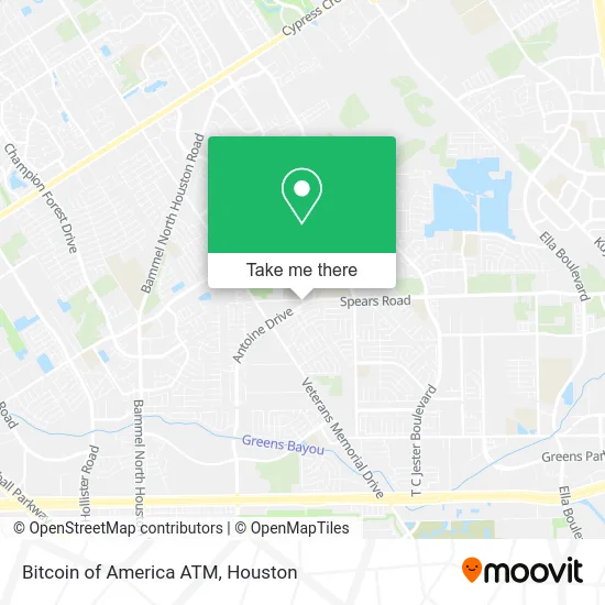 Bitcoin of America ATM map