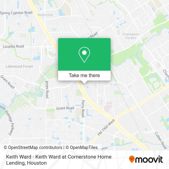 Mapa de Keith Ward - Keith Ward at Cornerstone Home Lending