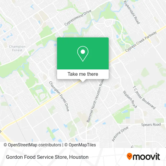 Gordon Food Service Store map