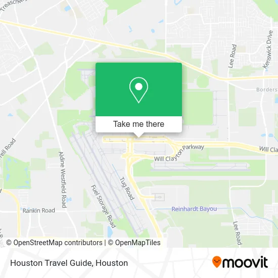 Houston Travel Guide map