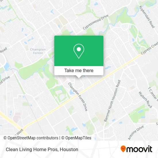 Clean Living Home Pros map