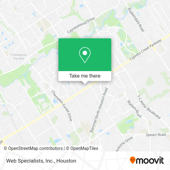 Web Specialists, Inc. map