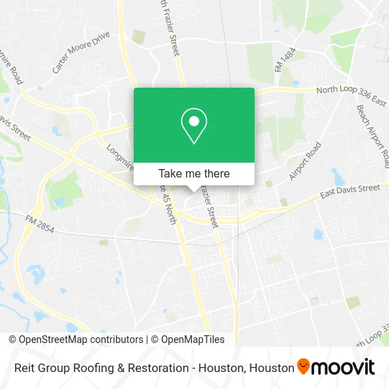 Reit Group Roofing & Restoration - Houston map