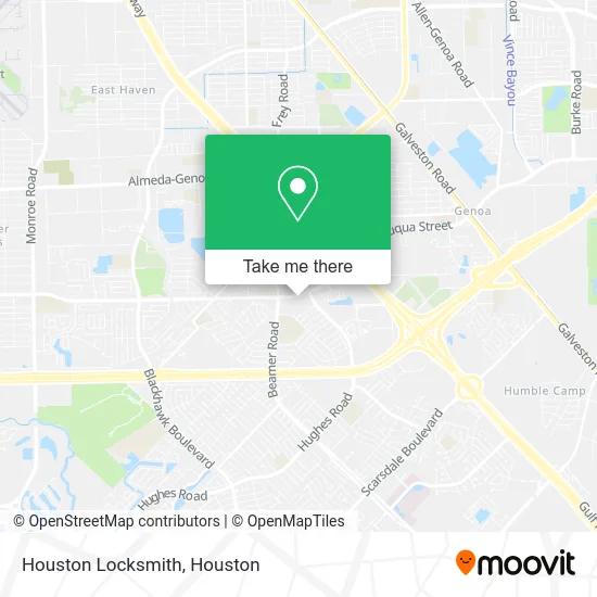 Houston Locksmith map