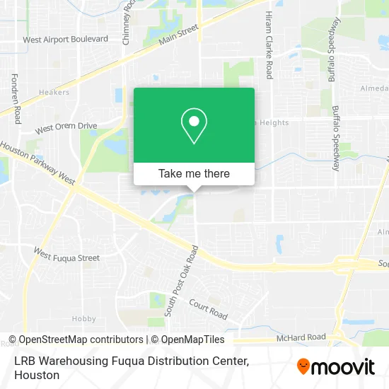 LRB Warehousing Fuqua Distribution Center map