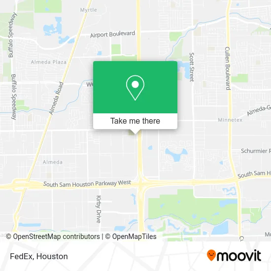 FedEx map