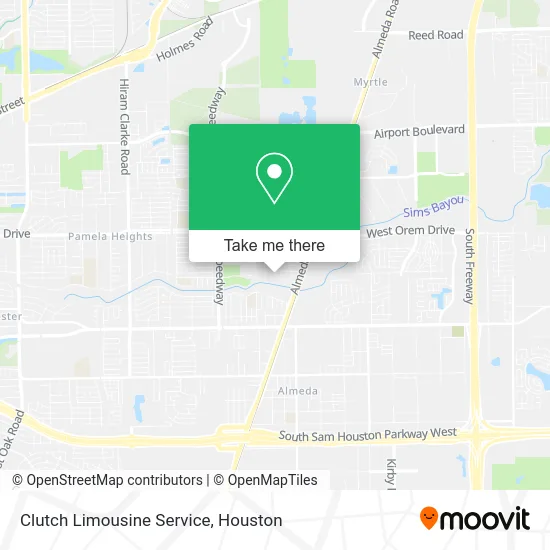 Mapa de Clutch Limousine Service