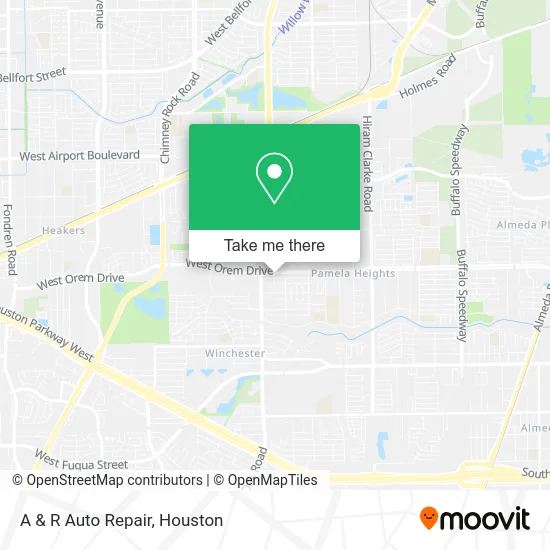A & R Auto Repair map
