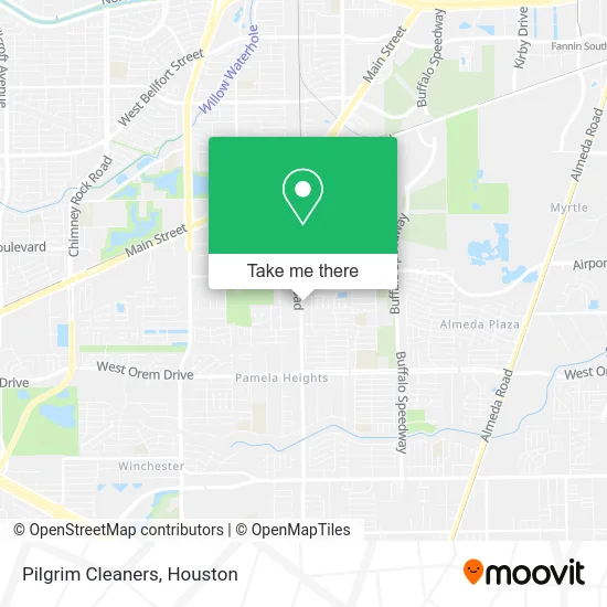 Pilgrim Cleaners map