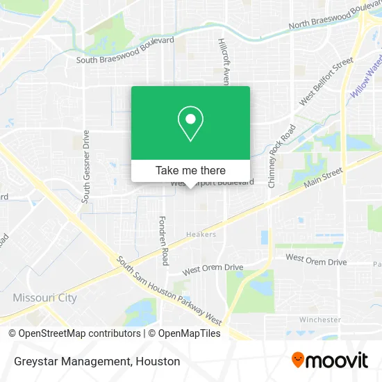 Greystar Management map