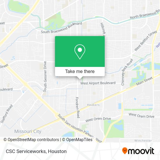 CSC Serviceworks map
