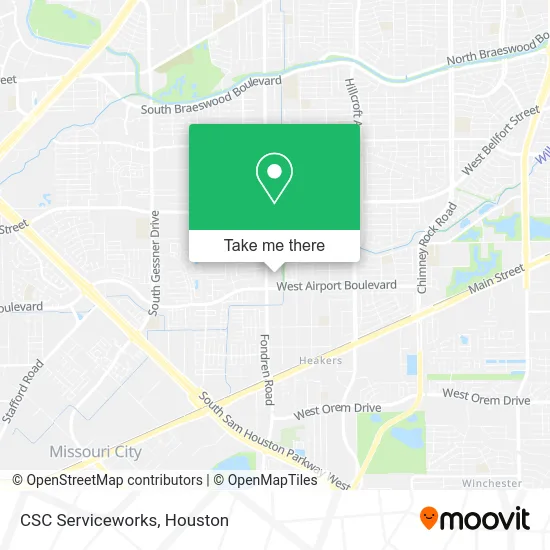 CSC Serviceworks map