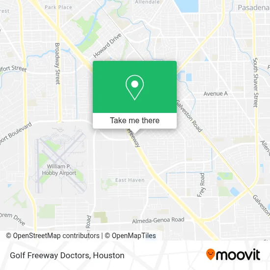Golf Freeway Doctors map