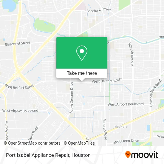 Port Isabel Appliance Repair map