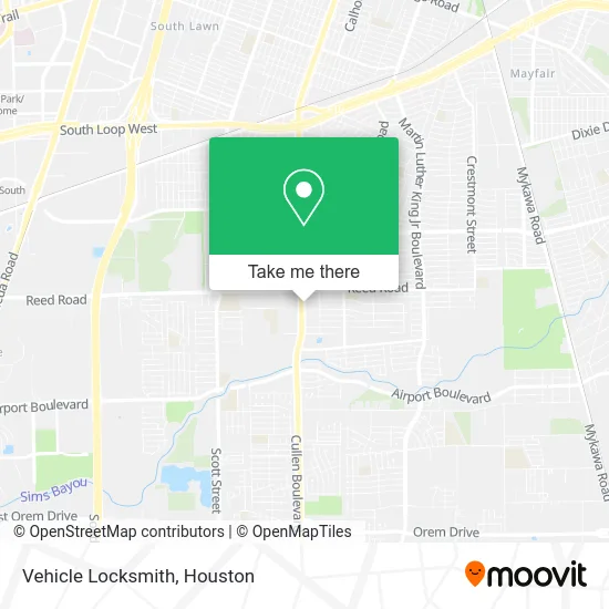 Vehicle Locksmith map