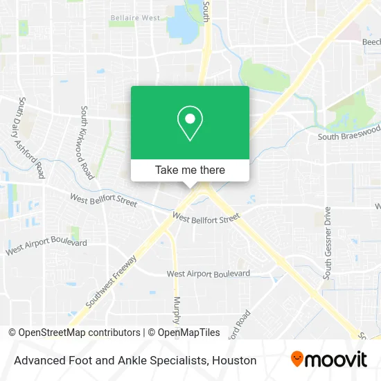 Advanced Foot and Ankle Specialists map
