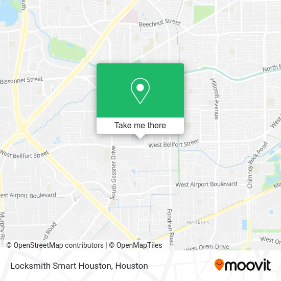 Locksmith Smart Houston map