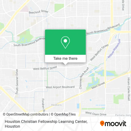 Houston Christian Fellowship Learning Center map