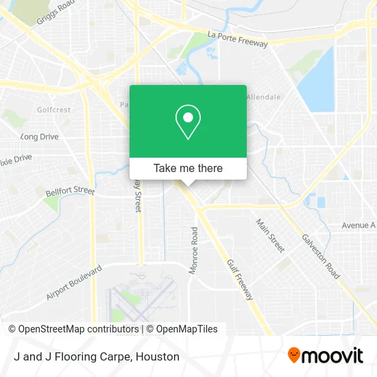 Mapa de J and J Flooring Carpe