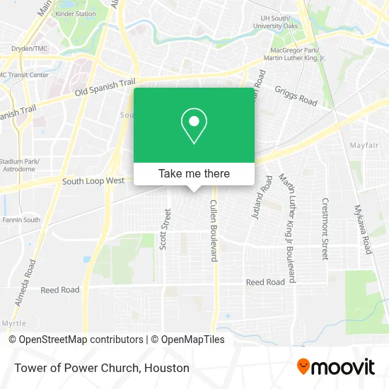 Tower of Power Church map