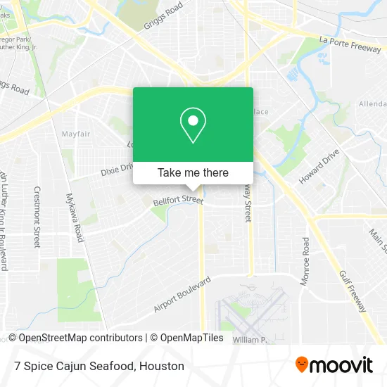Mapa de 7 Spice Cajun Seafood