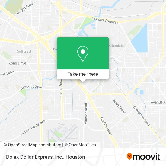Mapa de Dolex Dollar Express, Inc.